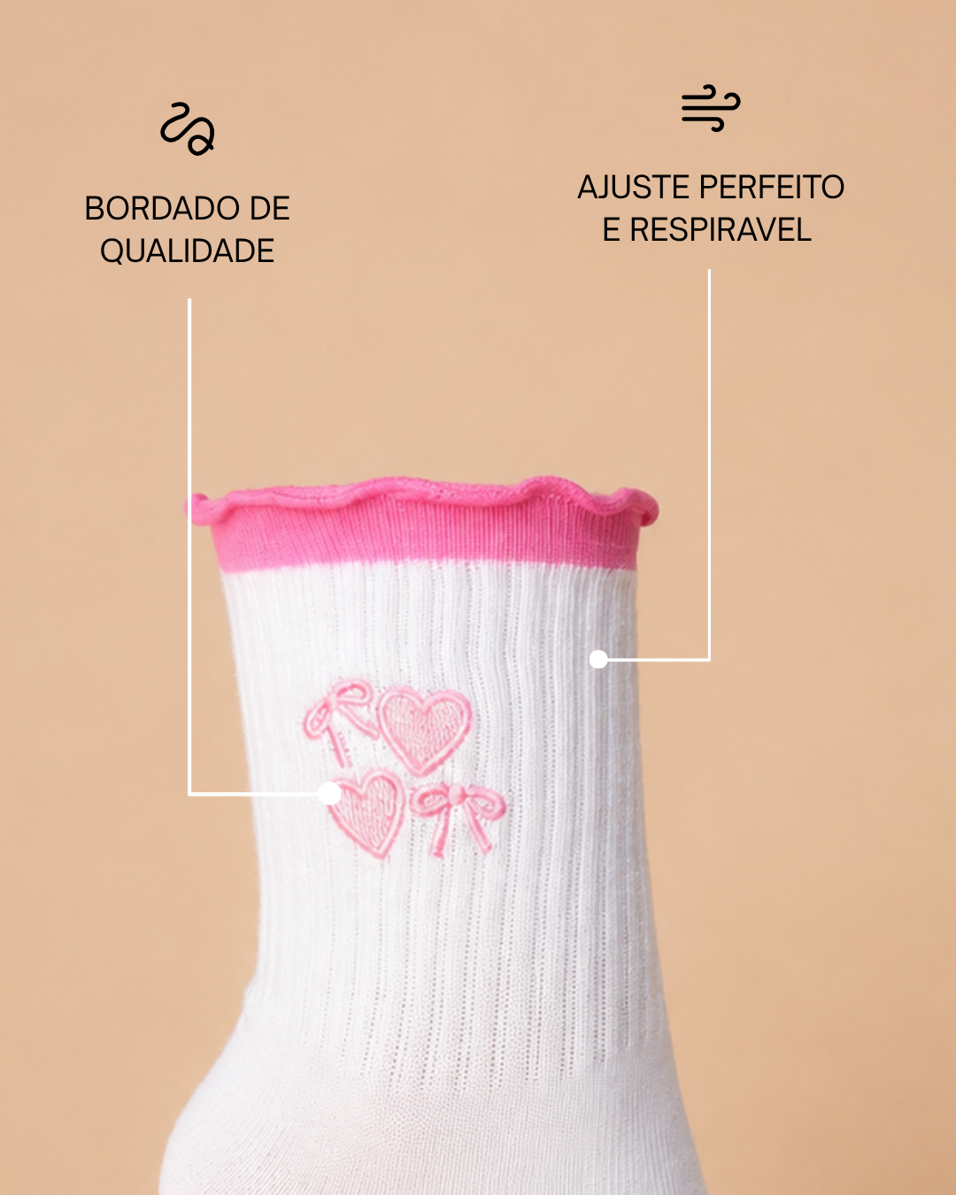 Pink Lovers - Meias
